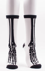Load image into Gallery viewer, Skeleton Sheer Crew Socks