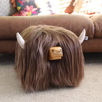 Load image into Gallery viewer, Highland Bull Footstool - Ash