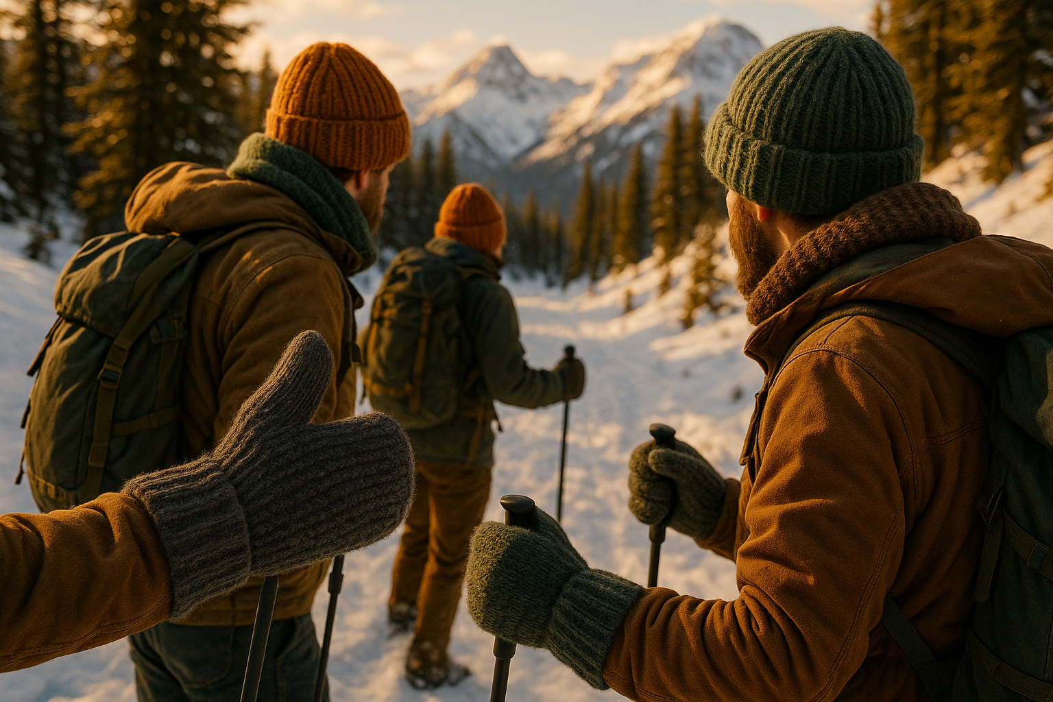 Outdoor Adventures with Upstate Stock Mittens and watchcaps