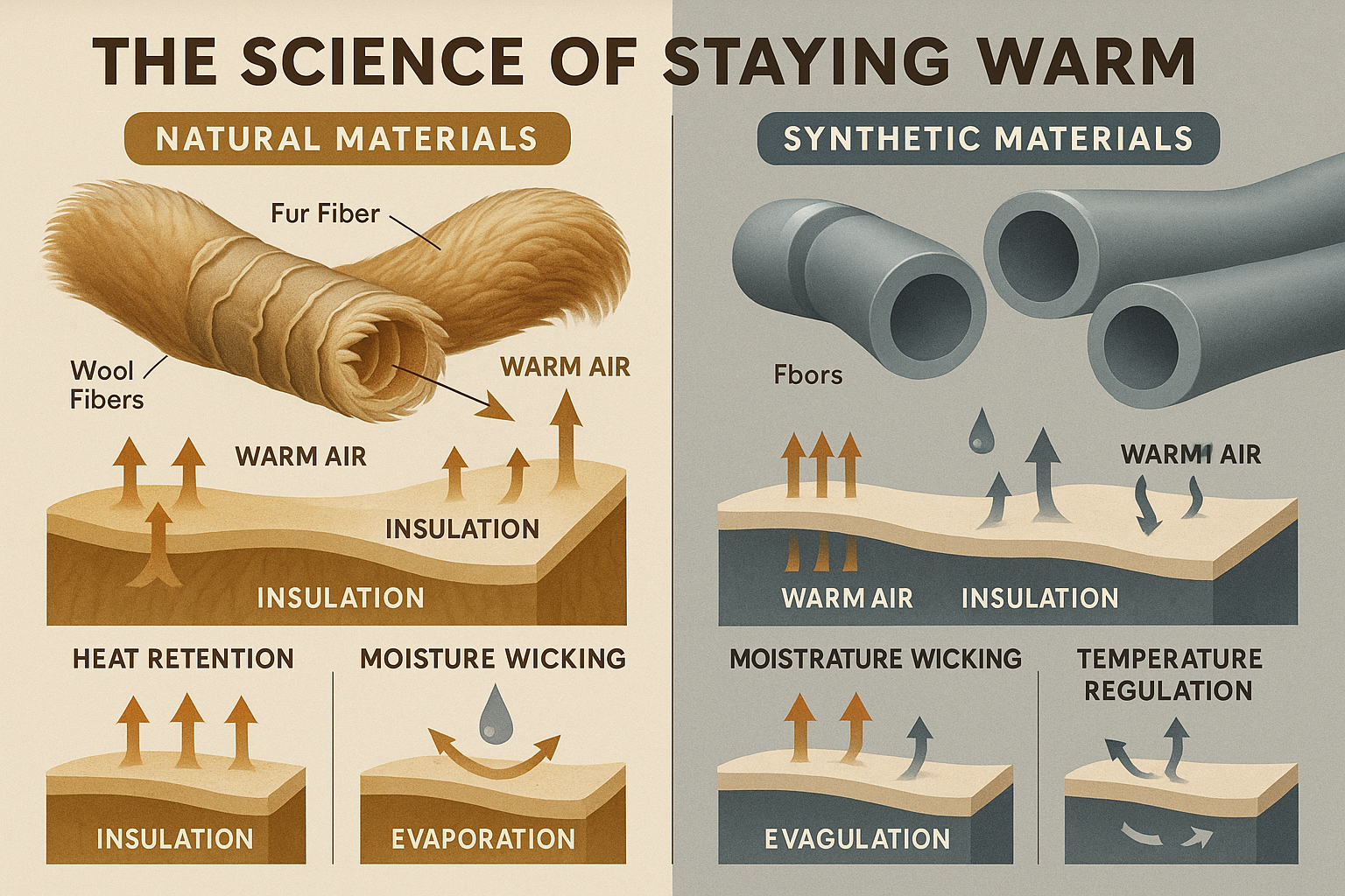 The Science of Staying Warm: Why Natural Materials Outperform Synthetics