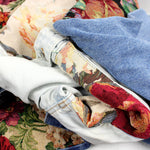 Load image into Gallery viewer, Recycled Floral Tapestry Denim Jacket