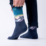 Load image into Gallery viewer, Patterned Combed Cotton Socks
