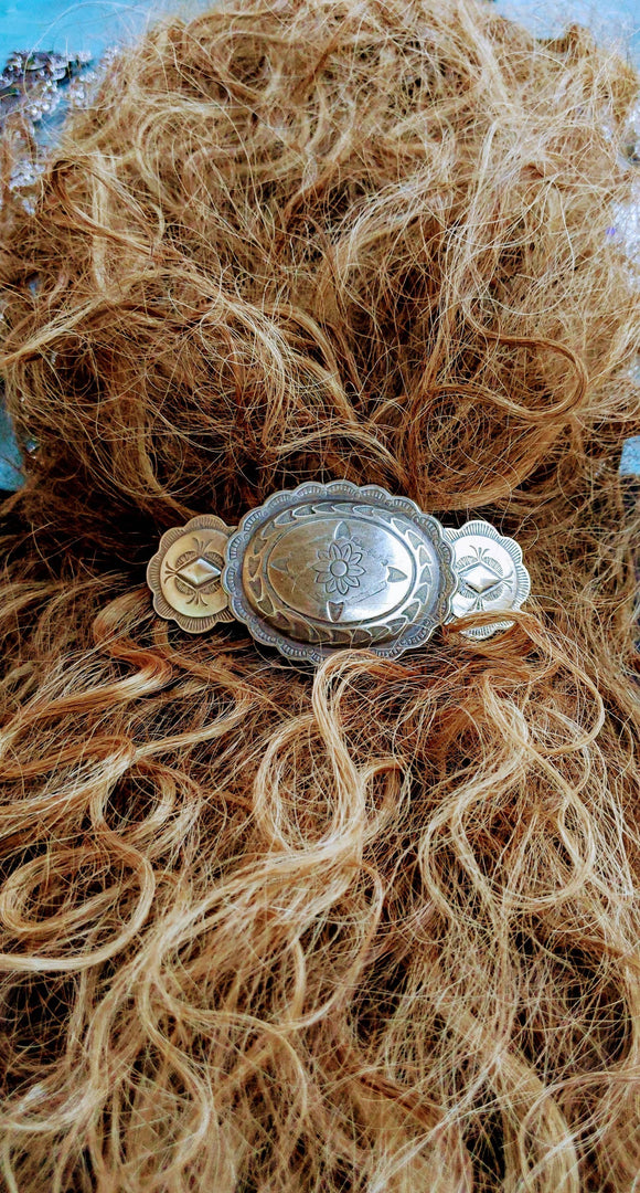 Silver Engraved Barrette