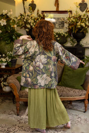 Fleur De Lune Fleece Cottage Cardigan Jacket