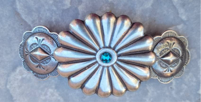 Silver Conch Barrette