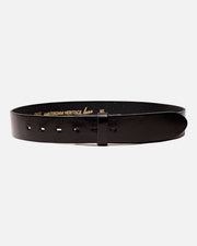 Mia Black Smooth Leather Belt Strap