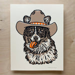 Load image into Gallery viewer, Border Collie Cowdog - Signed Silkscreen Print