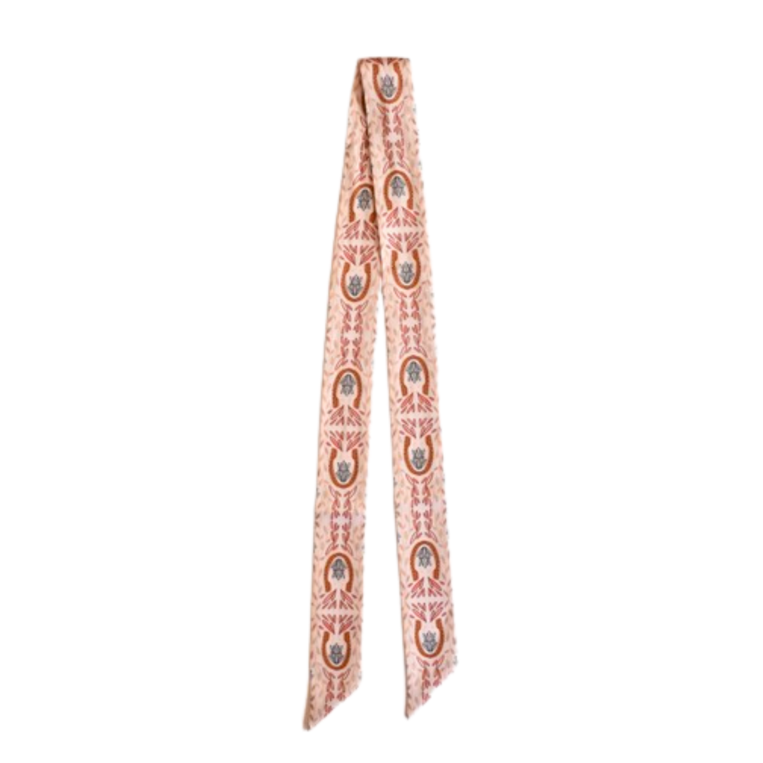 Western Harvest Cream Twilly Scarf
