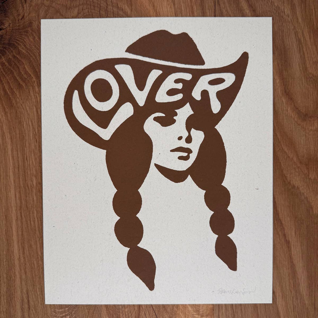Lover Cowgirl - Signed Silkscreen Print