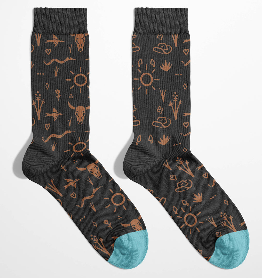 Grasslands Western Socks