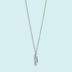 Load image into Gallery viewer, Shell Handled Knife Necklace – Aged Brass Chain