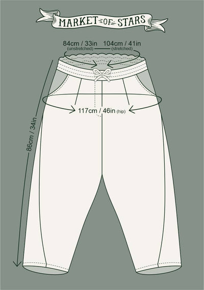 Folklore Boho Cropped Linen Pants
