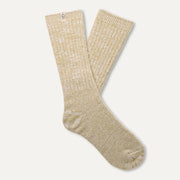 Rib Knit Crew Muted Brass