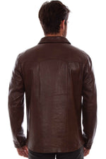 Load image into Gallery viewer, Leather Shirt Jacket
