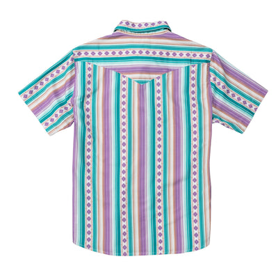 Serape Pearl Snap Short Sleeve