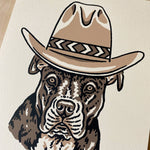 Load image into Gallery viewer, Pit Bull Cowdog - Signed Silkscreen Print
