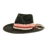 Load image into Gallery viewer, Onyx Wool Felt Vintage Rancher Hat
