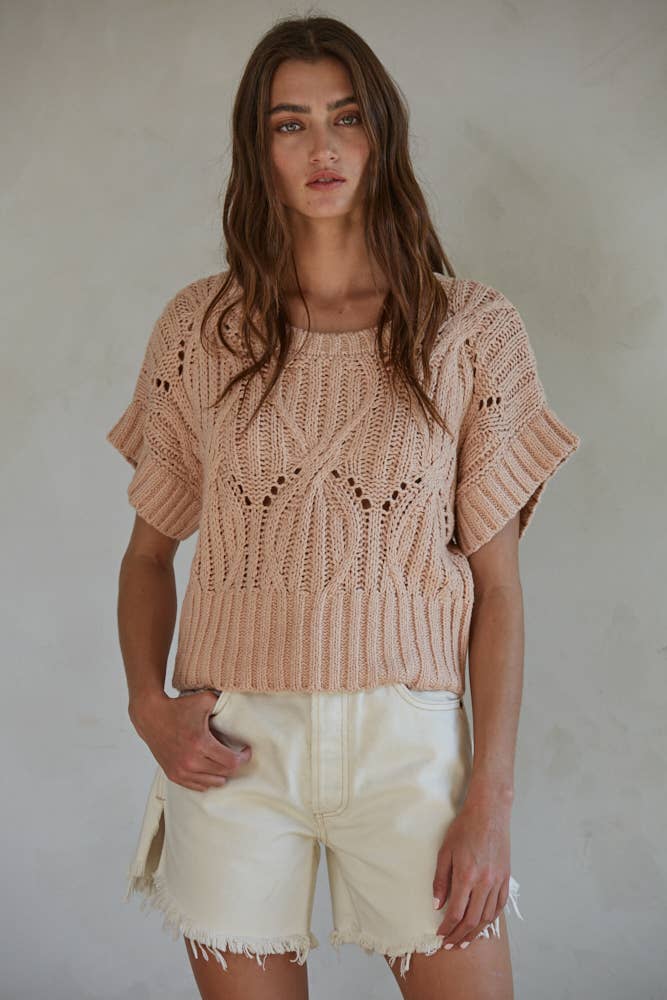 Chunky Cotton Knitted Top