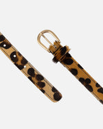 Load image into Gallery viewer, Dania Leopard Skinny Belt
