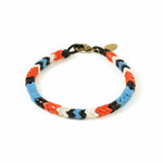 Load image into Gallery viewer, Snake Glass Bracelet - Thunderbird, Chevron Bead Bracelet: Small - 7.5&quot;
