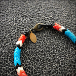 Load image into Gallery viewer, Snake Glass Bracelet - Thunderbird, Chevron Bead Bracelet: Small - 7.5&quot;
