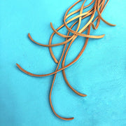 Leather Tassel Key Ring - Gold, Long Keyfob, Handbag Fringe