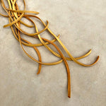 Load image into Gallery viewer, Leather Tassel Key Ring - Gold, Long Keyfob, Handbag Fringe
