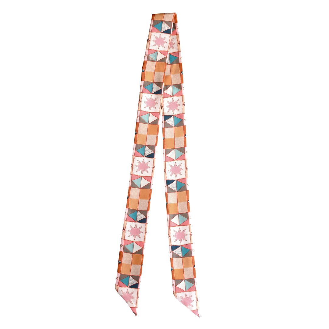 Vintage Patchwork Twilly Scarf