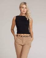 Load image into Gallery viewer, Dania Leopard Skinny Belt
