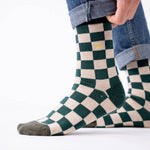 Load image into Gallery viewer, Checkered Combed Cotton Socks
