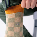 Load image into Gallery viewer, Checkered Combed Cotton Socks
