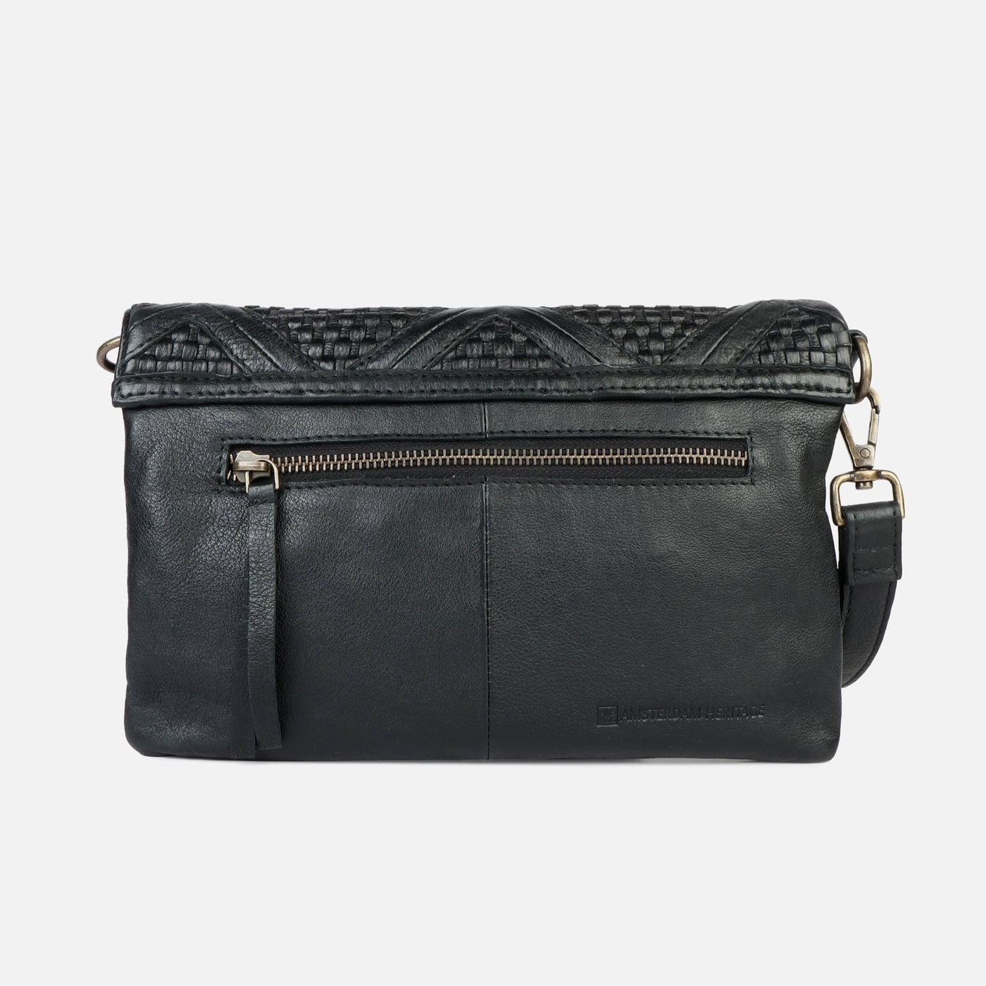 Michels Leather Fold-Over Bag