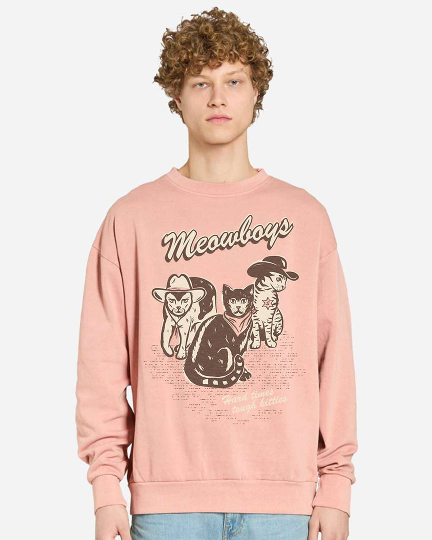 Meowboys Pullover Sweatshirt