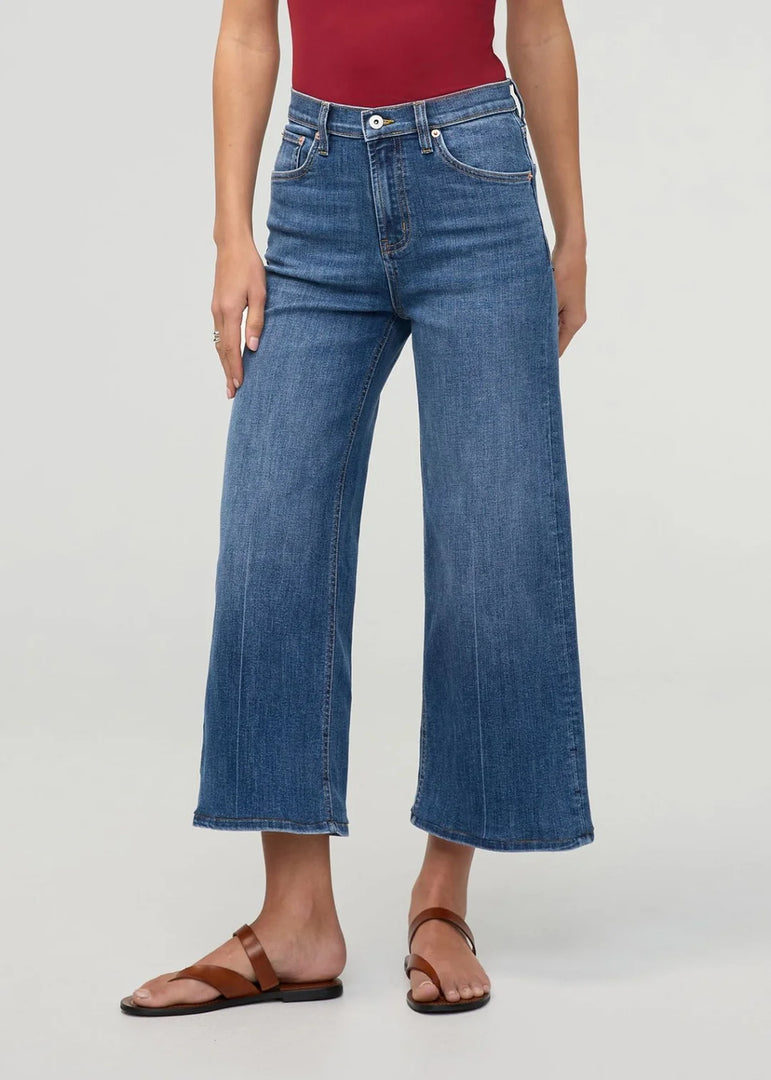 Performance Denim+ High Rise Wide Leg Crop