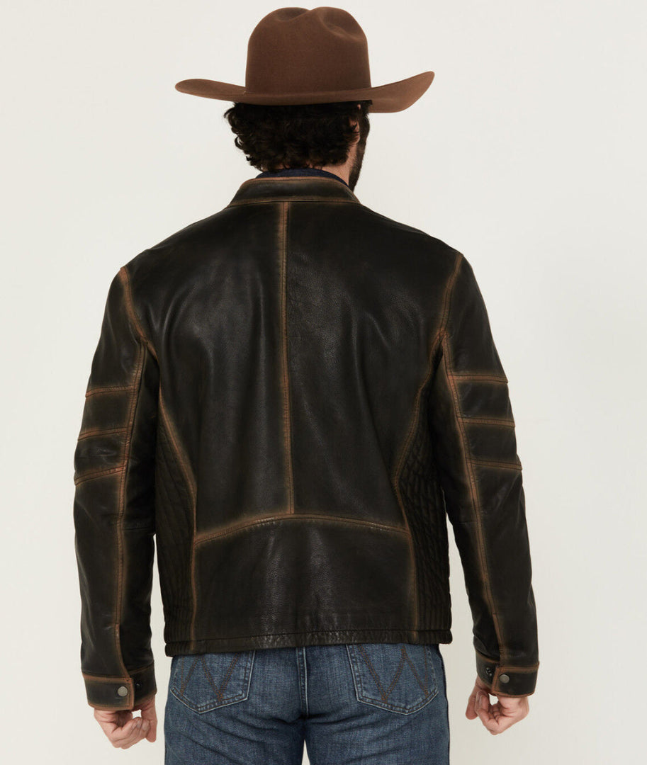 Cafe Racer Leather Jacket