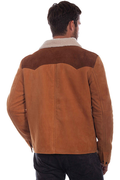 Sherpa Lined Suede Jacket