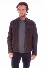 Load image into Gallery viewer, Western Suede Zip Jacket
