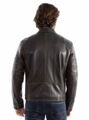 Cafe Racer Leather Jacket