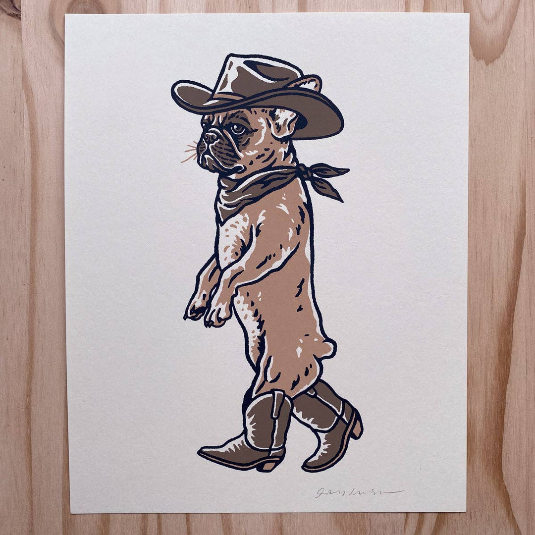 Frenchie Outlaw - Signed Silkscreen Print