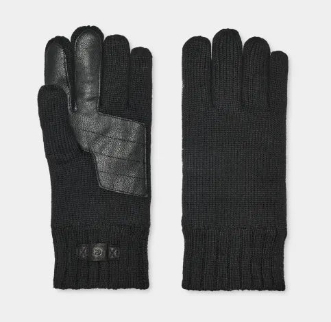 Men's Knit Glove With Palm Patch