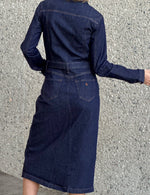 Load image into Gallery viewer, Piece Dyed Denim Dress
