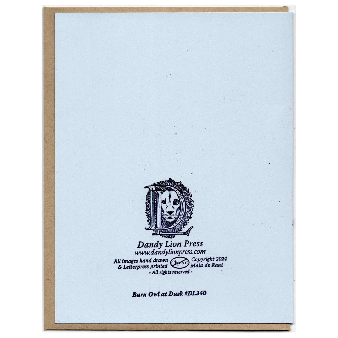 Barn Owl at Dusk Card