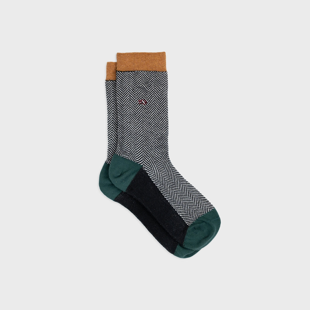 Chevrons Combed Cotton Socks
