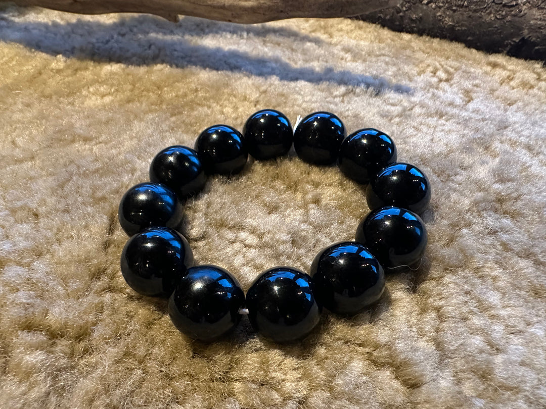 Obsidian Beaded Bracelet