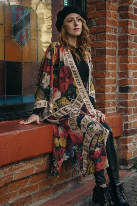 Friendship Love & Truth Bamboo Kimono