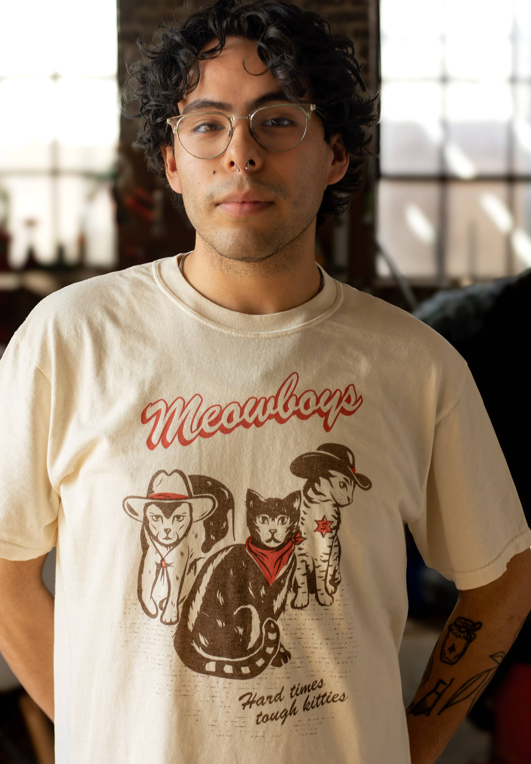 Meowboys Western Tee