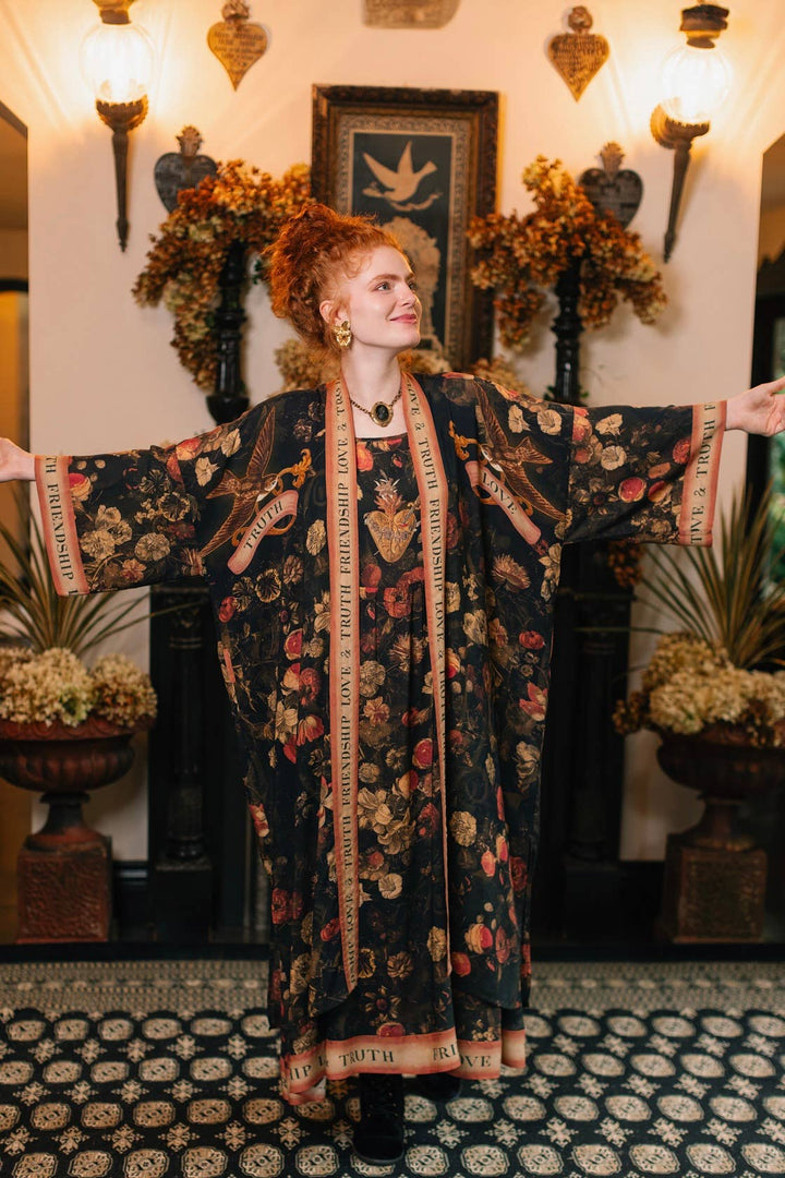 Heart of Gold Maxi Slip Dress