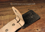 Load image into Gallery viewer, Embossed Sparrow Aged Leather Belt
