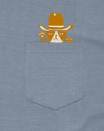 Load image into Gallery viewer, Cowboy Cat Pocket Tee
