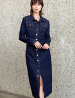 Load image into Gallery viewer, Piece Dyed Denim Dress
